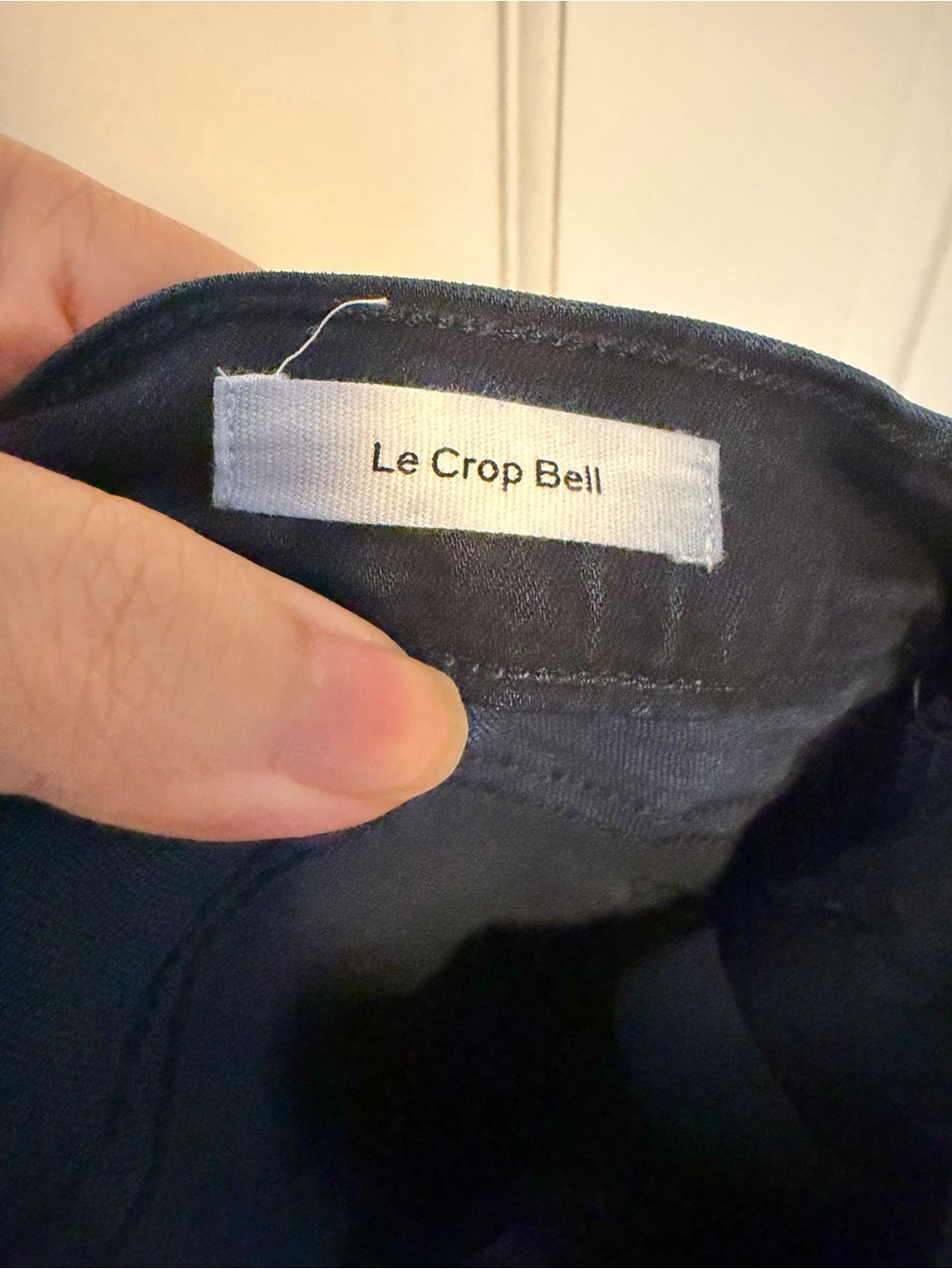FRAME Le Crop Bell Jeans Size 28 Dark Indigo High Rise Flare - Picture 5 of 7